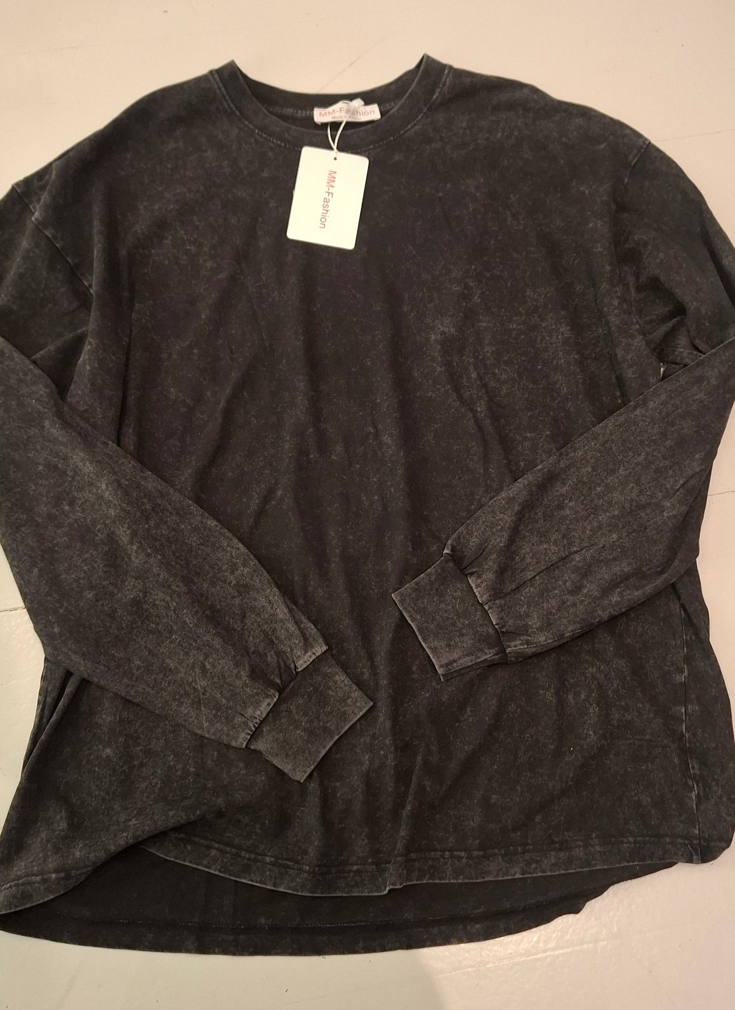 Herre langærmet T-shirt 100% bomuld