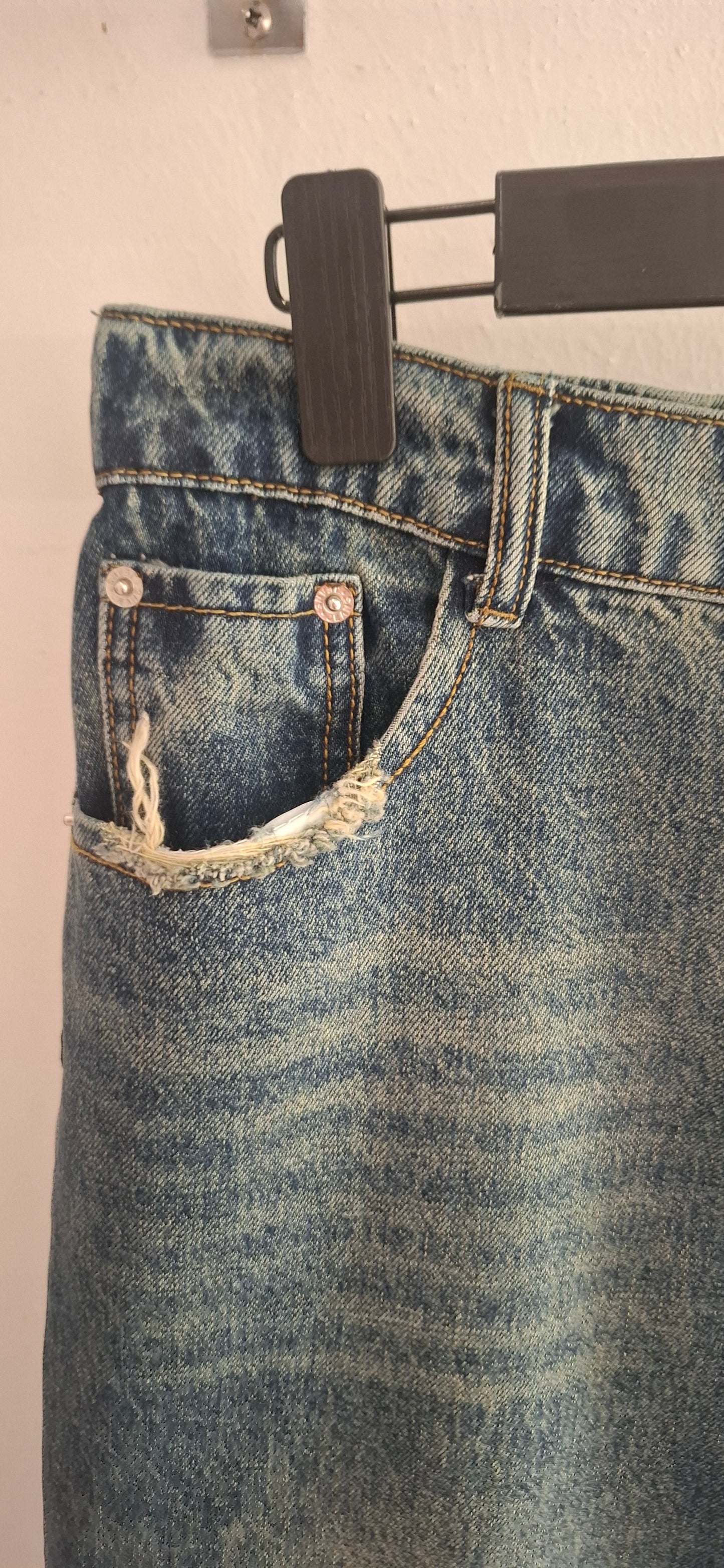 Jeans bukser moderigtige unisex kinesiske stil