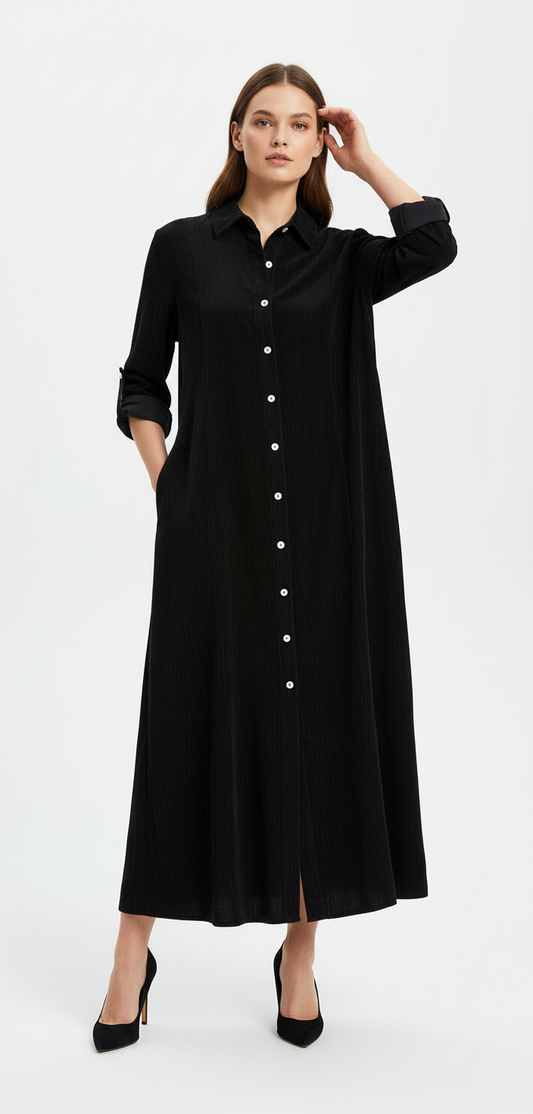 Fløjl kjole italiensk 100 %bomuld