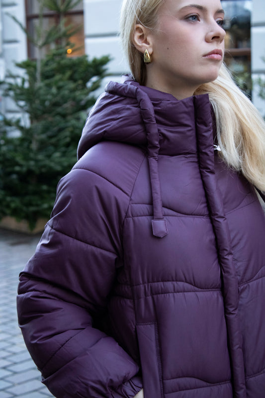 Lang Oversize Vinter jakke til Kvinder