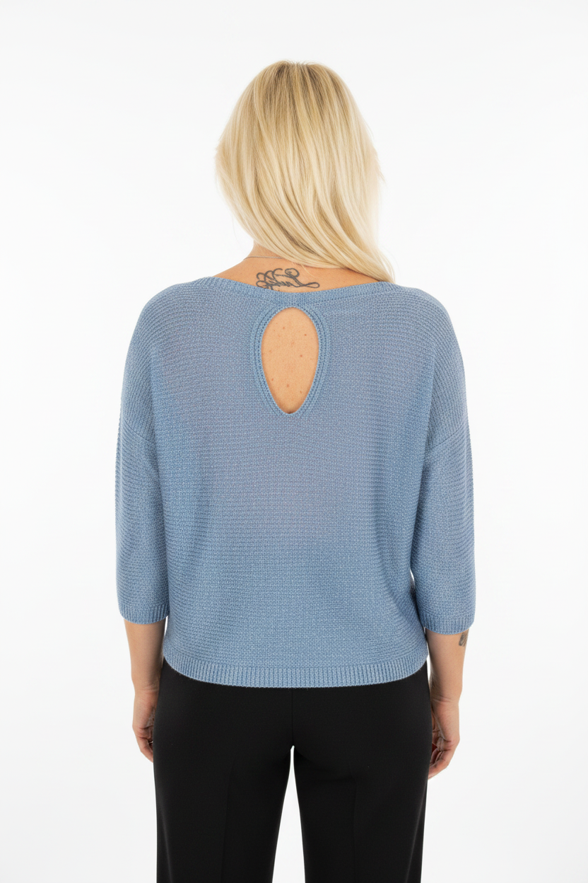 Eksklusiv italiensk sweater med glimmer✨