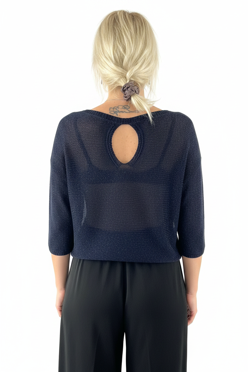 Eksklusiv italiensk sweater med glimmer✨