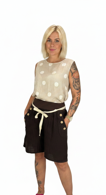 Italienske hør shorts ✨