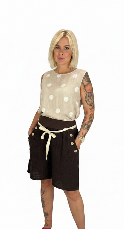 Italienske hør shorts ✨