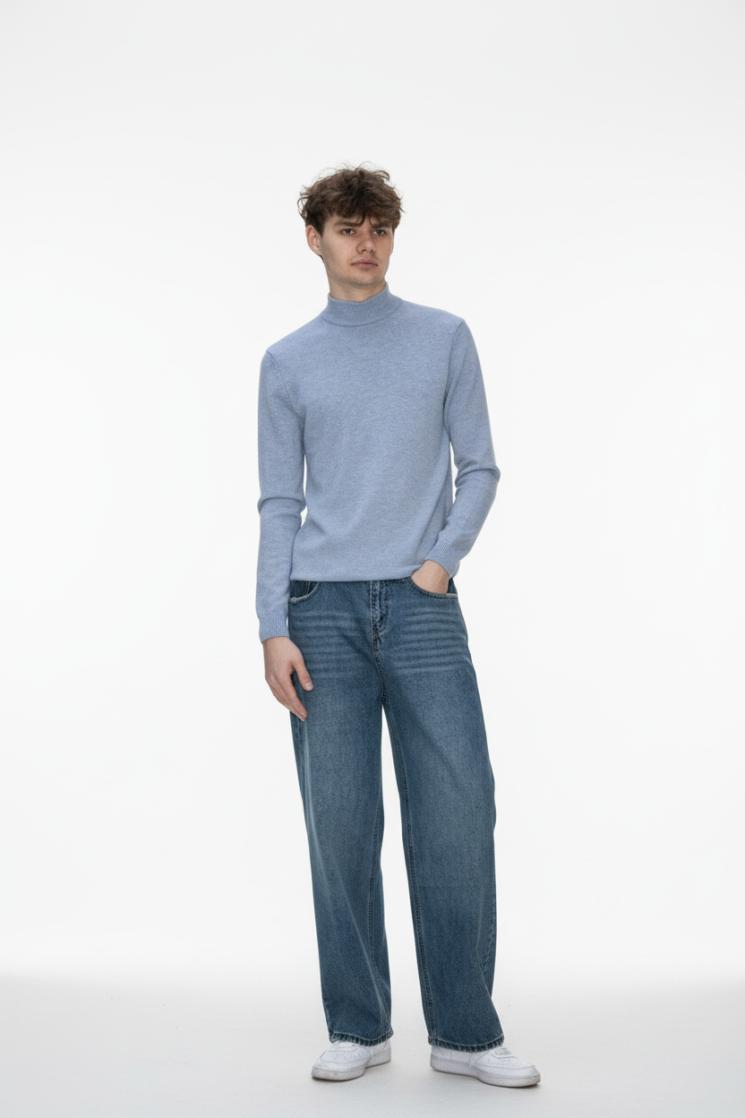 Jeans bukser moderigtige unisex kinesiske stil