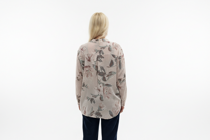 Italienske Bluse med blomster