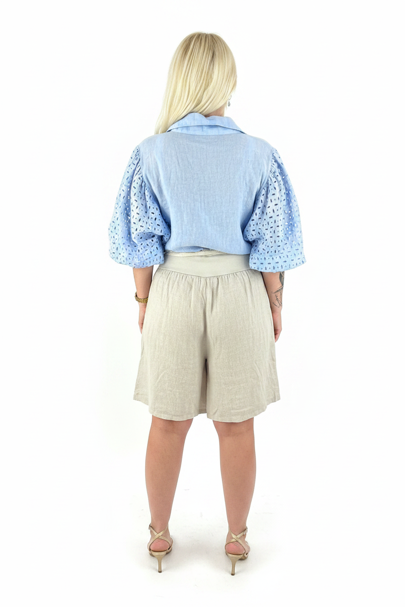 Italienske hør shorts ✨
