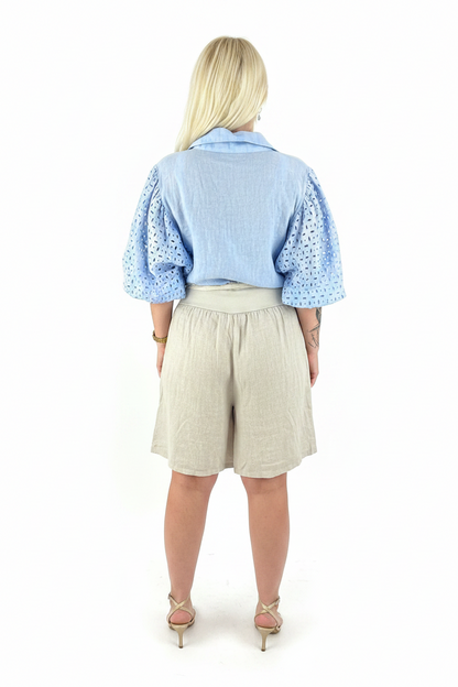 Italienske hør shorts ✨