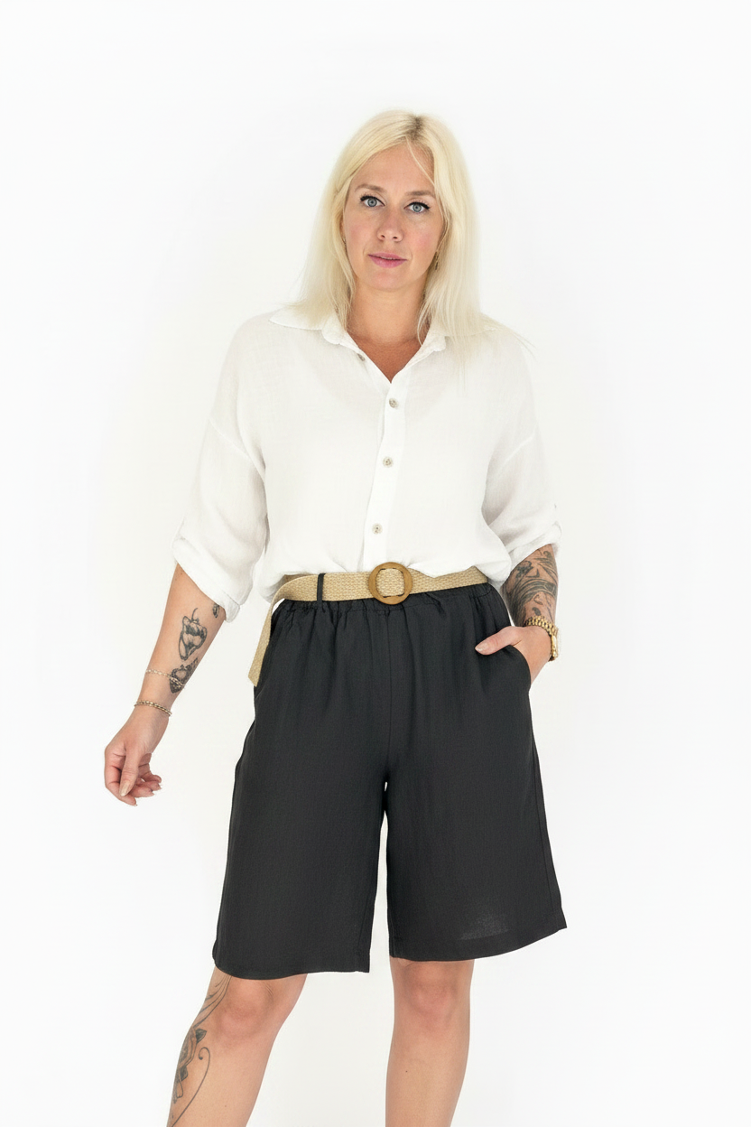 Italienske hør shorts ✨