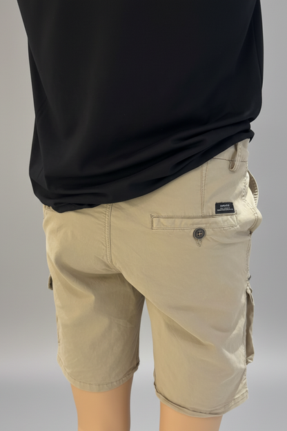 Bomulds shorts med lommer.