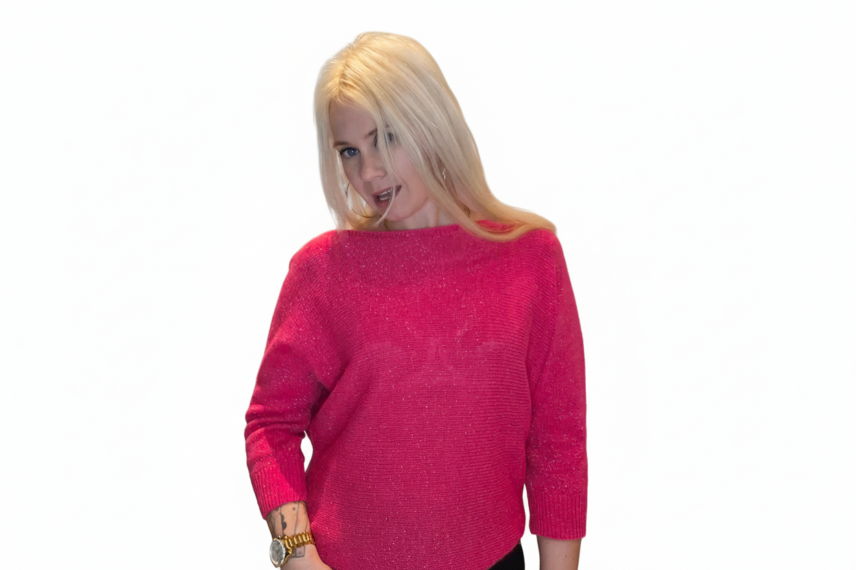 Italiensk glimmer bluse
