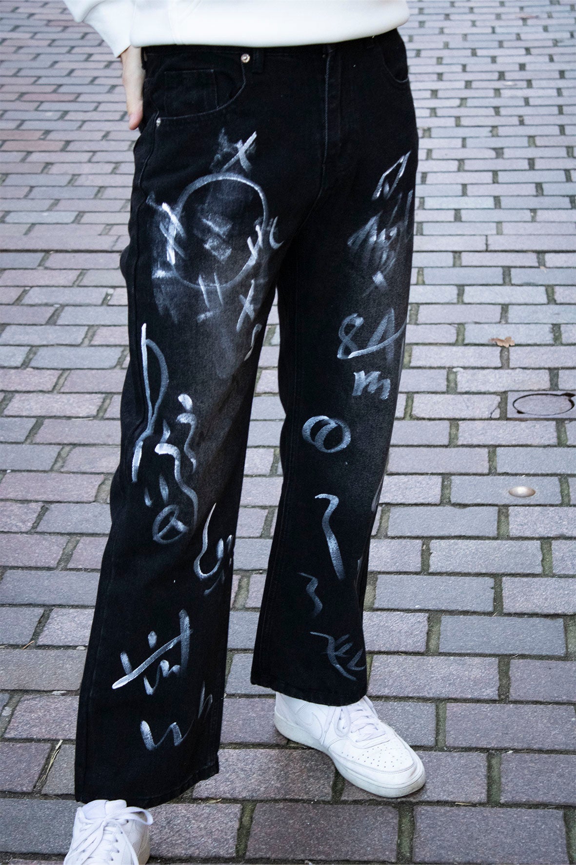 Morderne bukser med print unisex kinesiske stil...