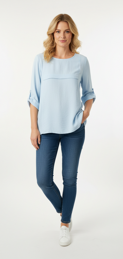 Italiensk viskose bluse