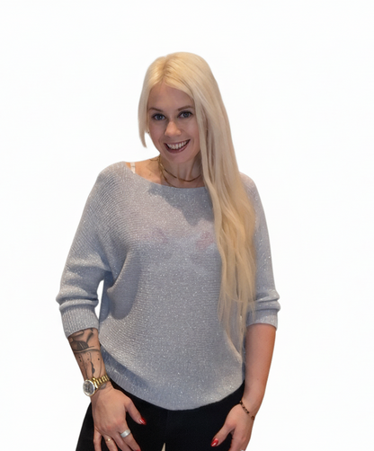 Italiensk glimmer bluse