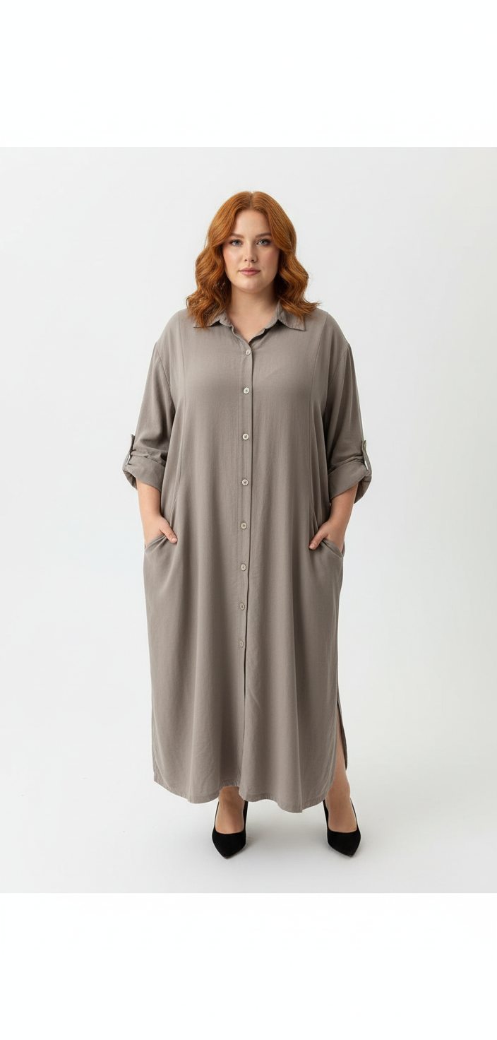 Fløjl kjole italiensk 100 %bomuld