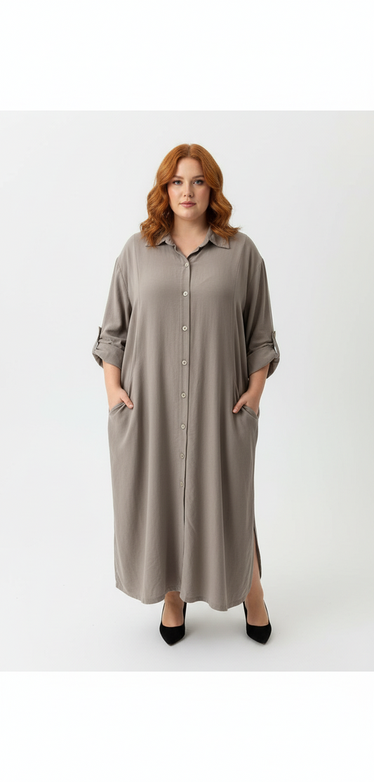 Fløjl kjole italiensk 100 %bomuld