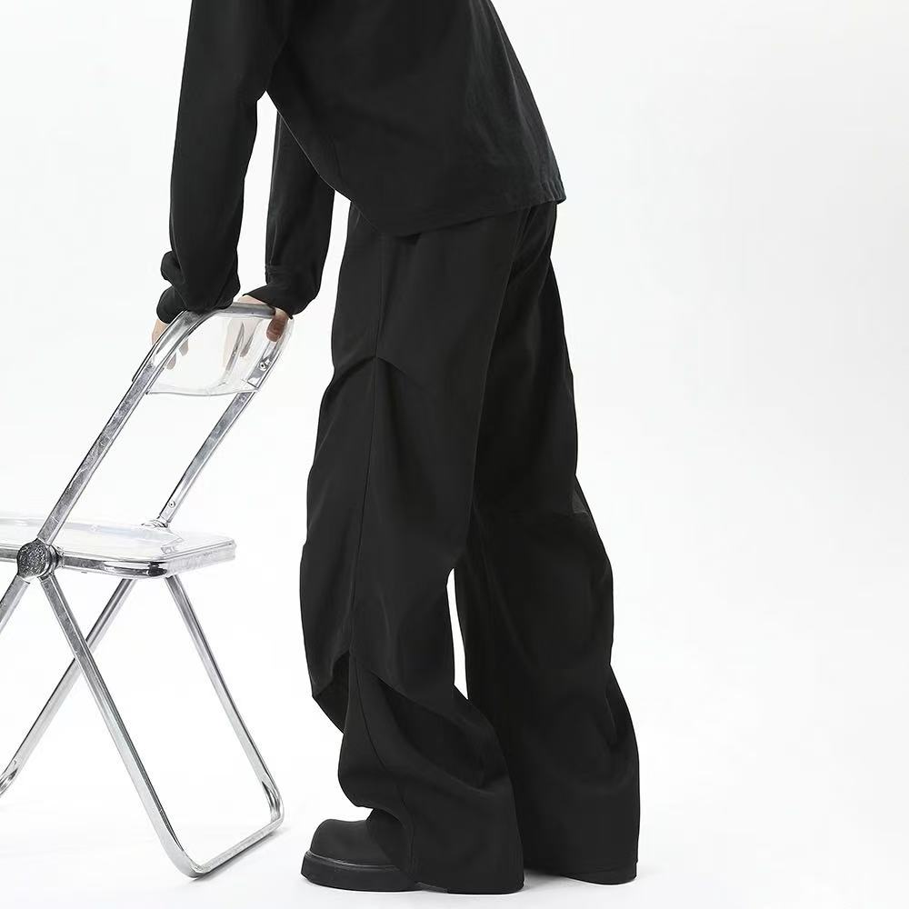 Moderne Bukser med elastik sort  farve unisex