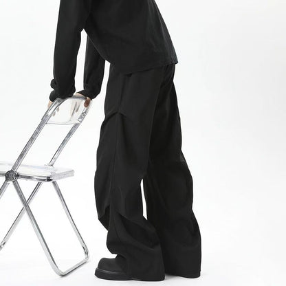 Moderne Bukser med elastik sort  farve unisex