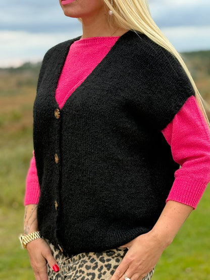 Kvinde vest med uld.