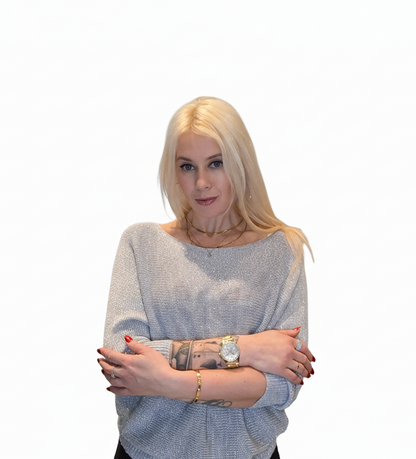 Italiensk glimmer bluse