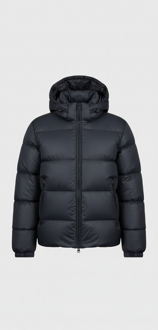 Vinter jakke sort moderne unisex