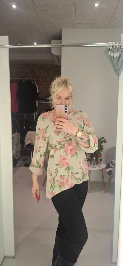 Italiensk Bluse 100% bomuld