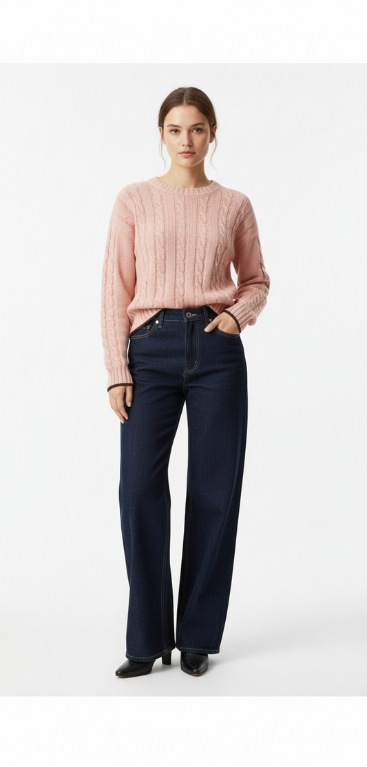 Moderigtige brede jeans