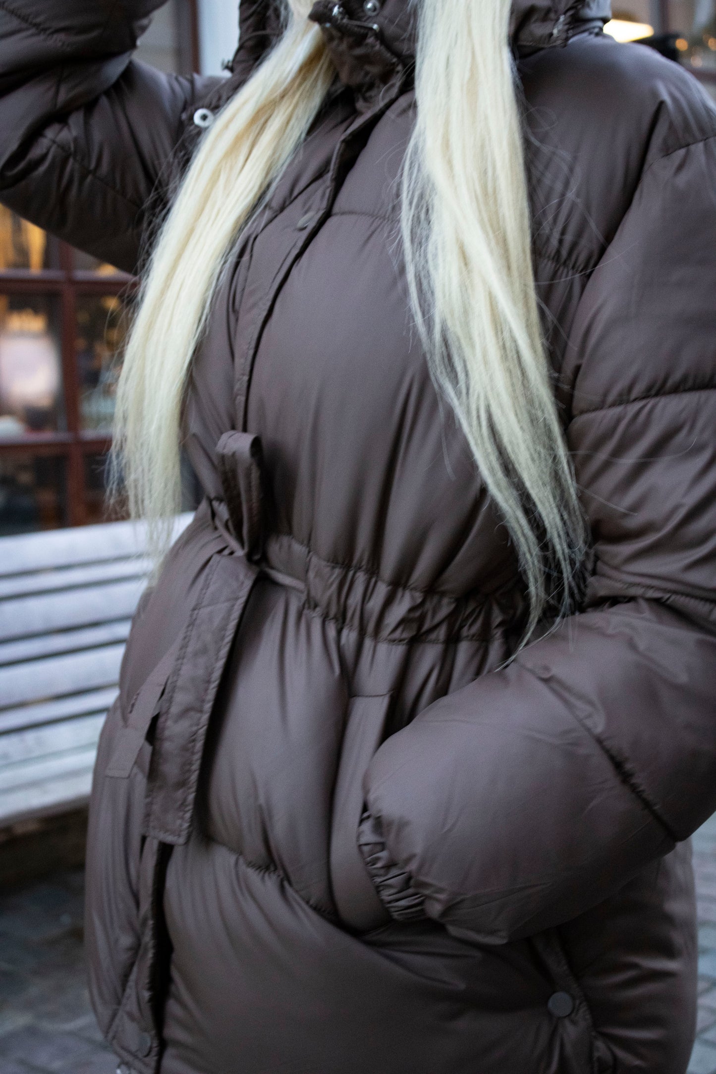 Kvinde jakke med Hætte