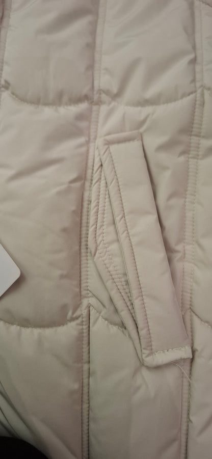 Lang Vinter jakke til Kvinder med Aftagelig Pels - Sort og Beige