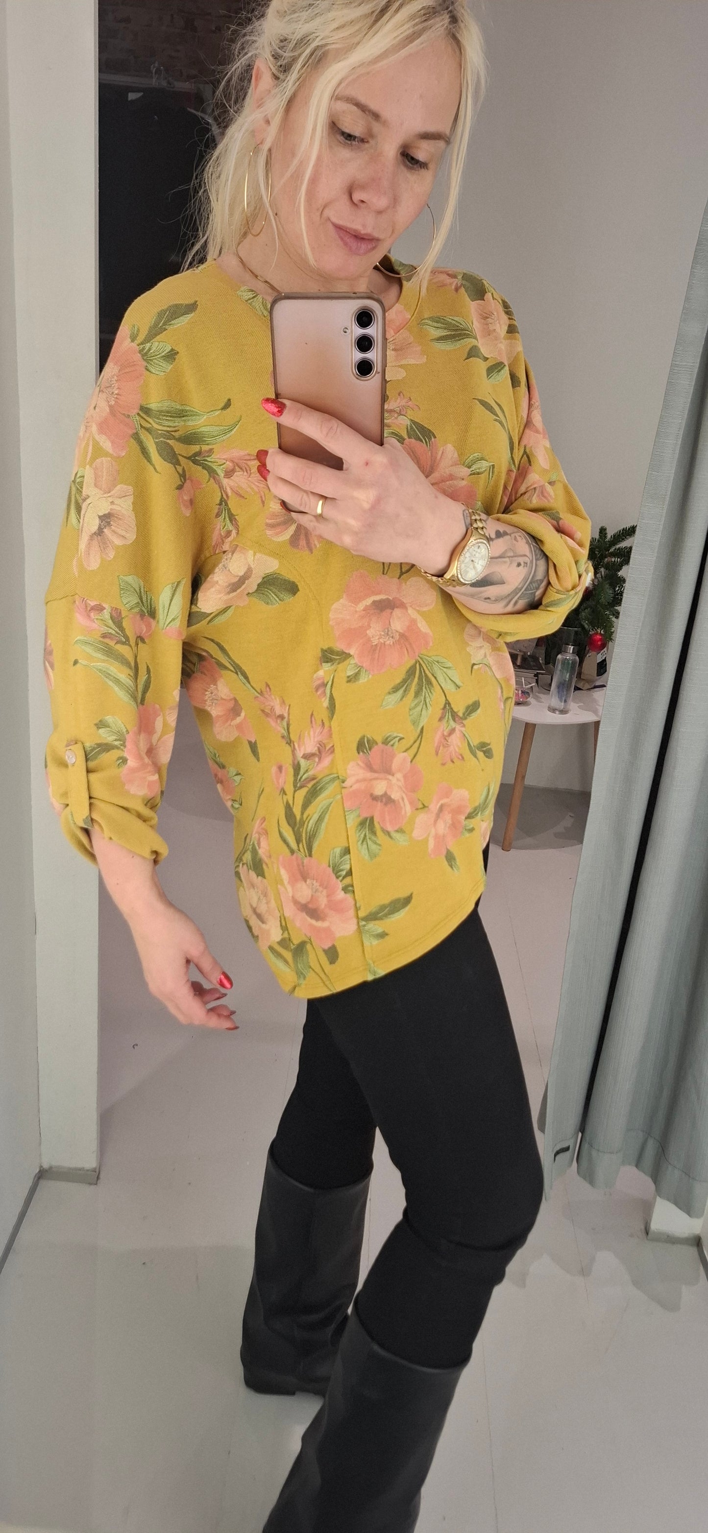 Italiensk Bluse 100% bomuld