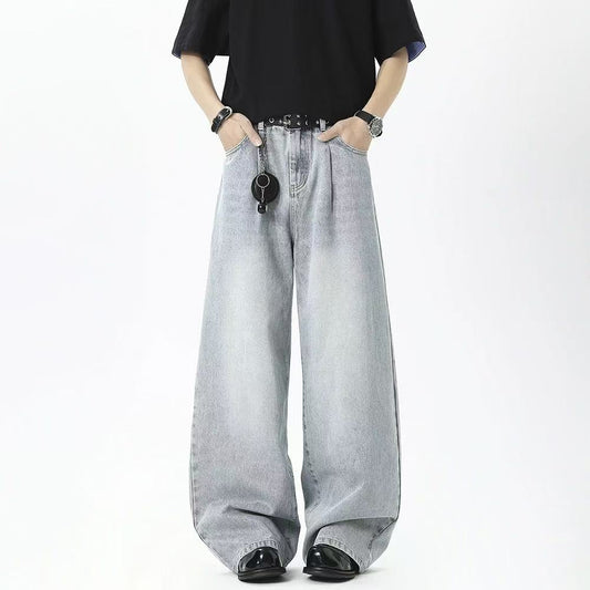 Moderigtige kinesiske unisex bukser lette denimjeans til mænd og kvinder