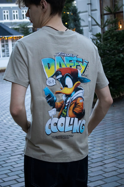 T-shirt med 100% bomuld print