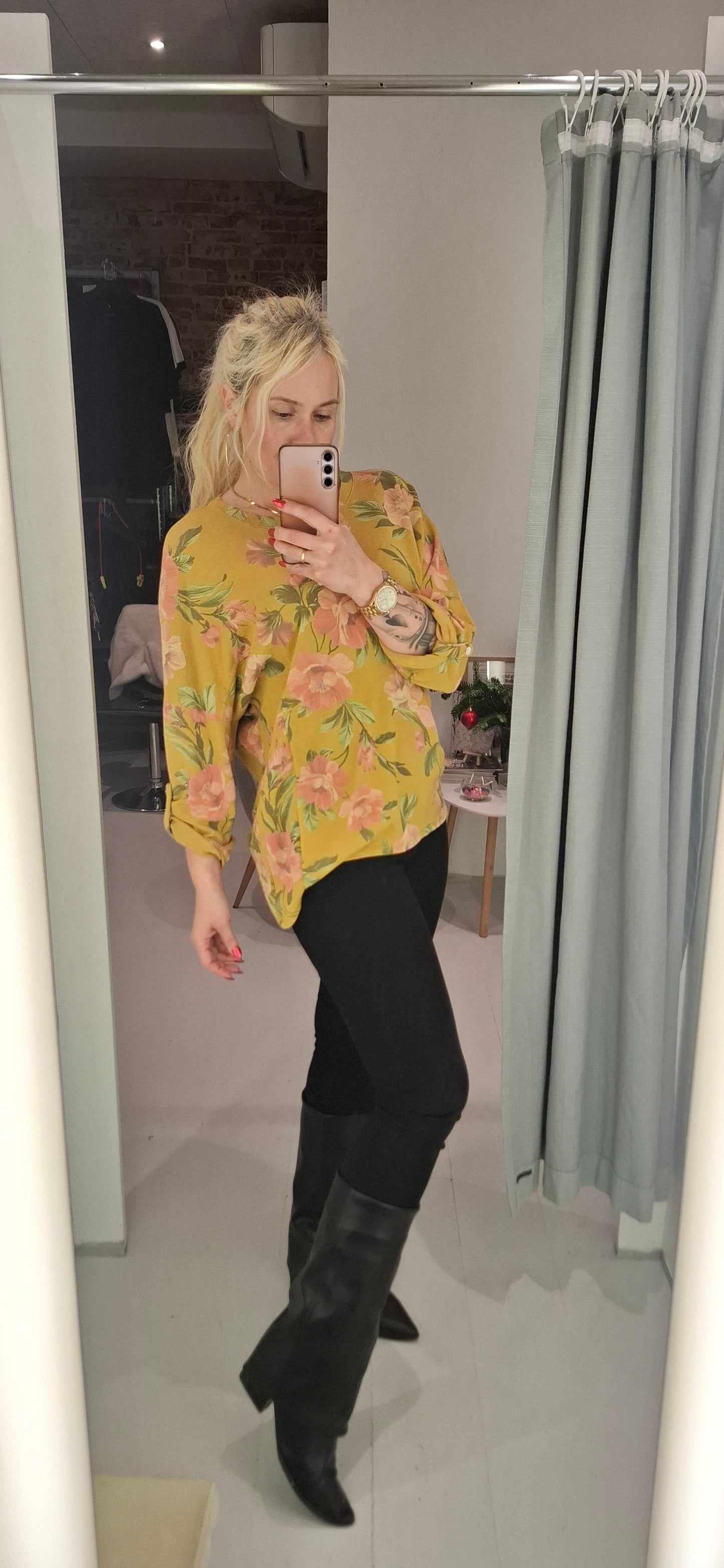 Italiensk Bluse 100% bomuld