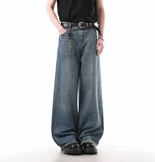 Jeans bukser moderigtige unisex kinesiske stil