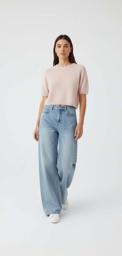 Moderigtige brede jeans