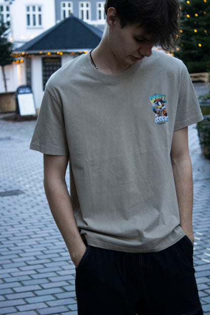 T-shirt med 100% bomuld print
