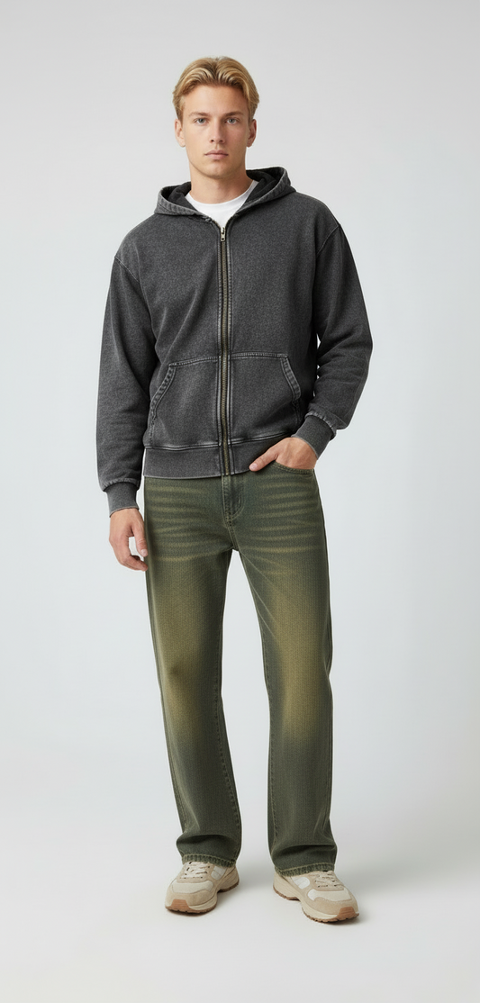 Unisex Trøje med lynlås til drenge og piger