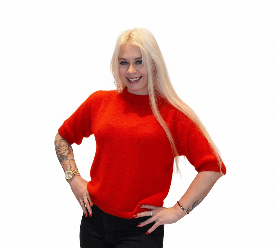 Sweater med mohair og ulv til kvinder
