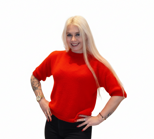 Sweater med mohair og ulv til kvinder