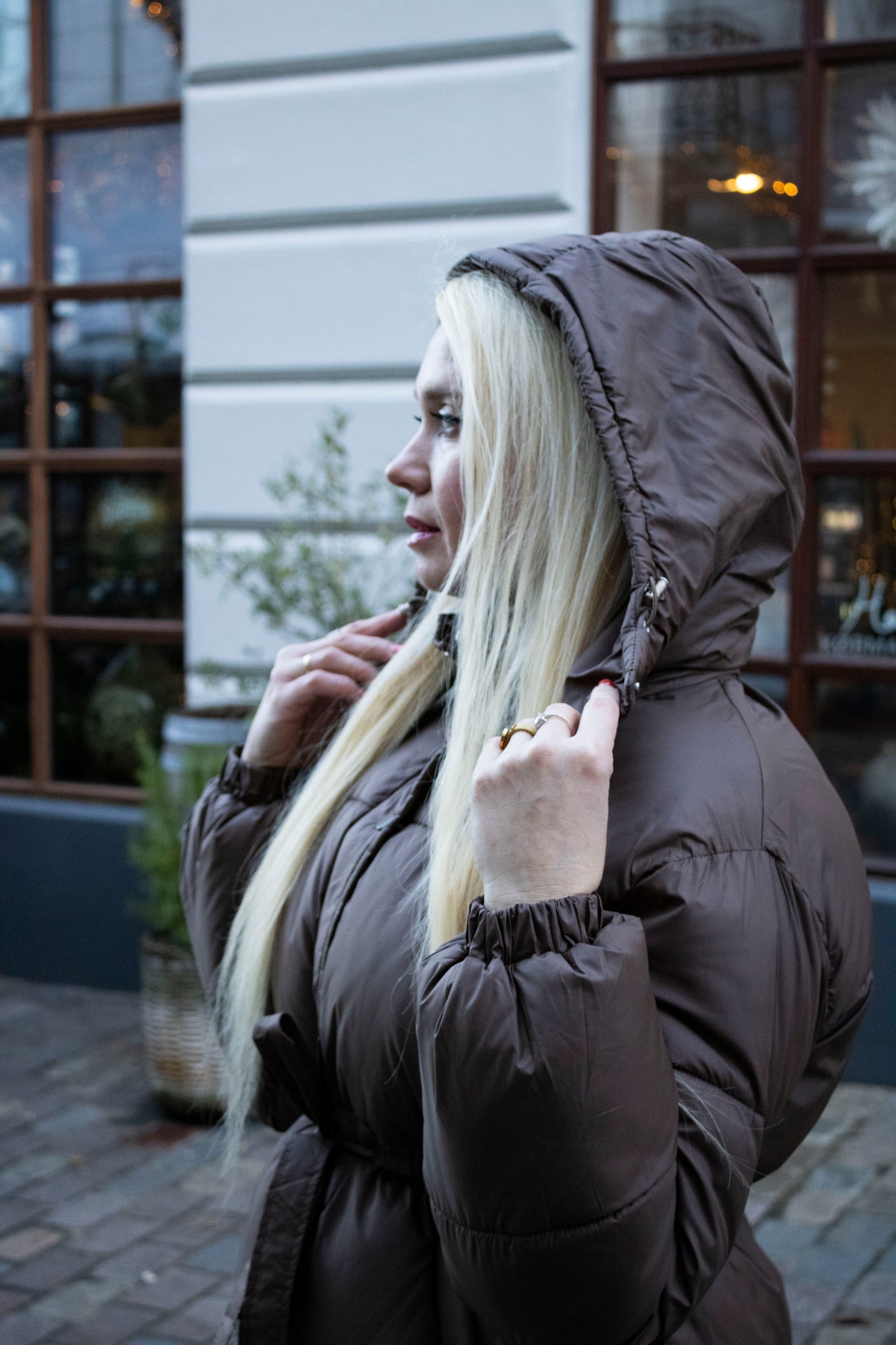 Kvinde jakke med Hætte