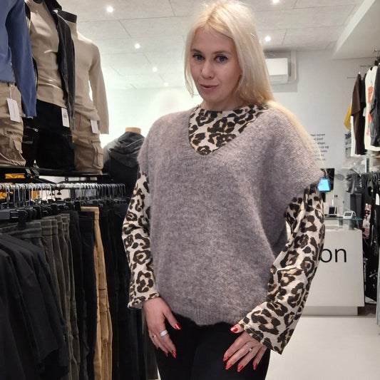 Italiensk varm vest til kvinder med uld